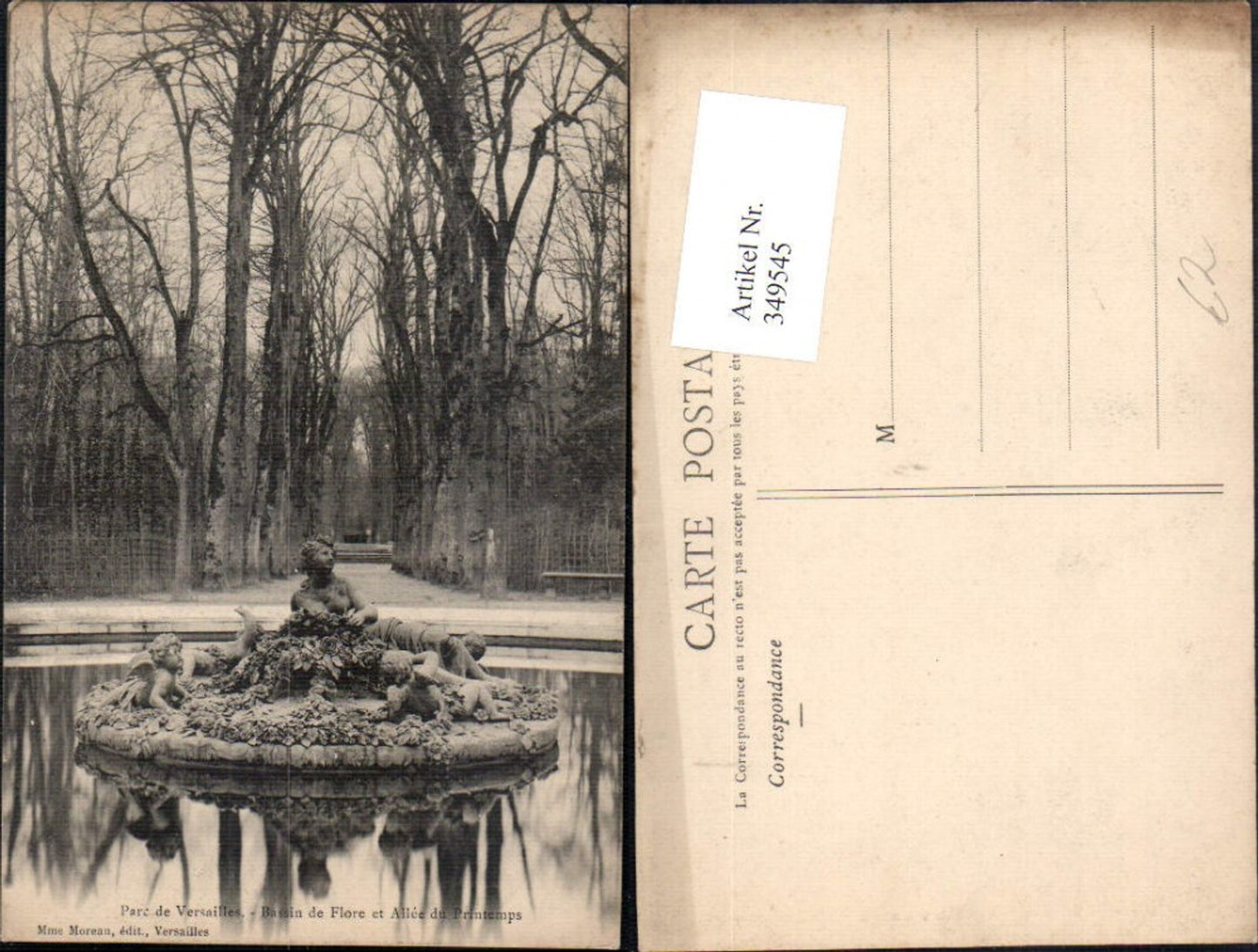 349545,Ile-de-France Yvelines Versailles Parc Bassin de Flore et Allee du Printemps Fountain