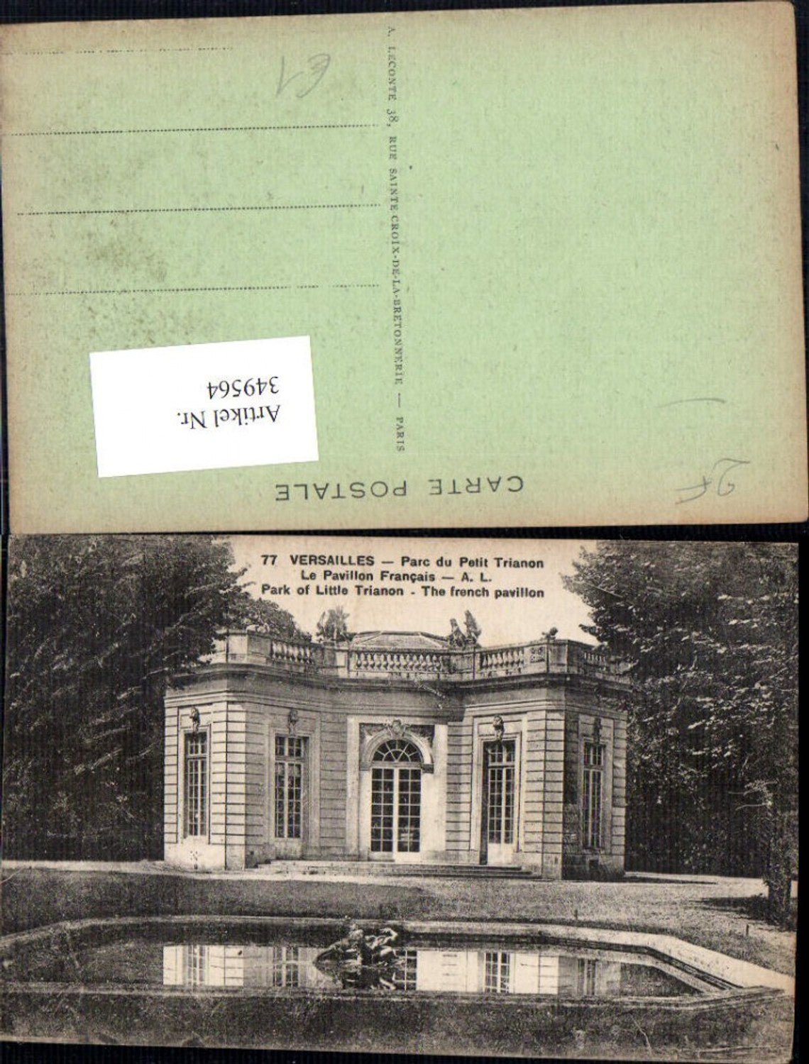 349564,Ile-de-France Yvelines Versailles Parc du Petit Trianon Le Pavillon Francais