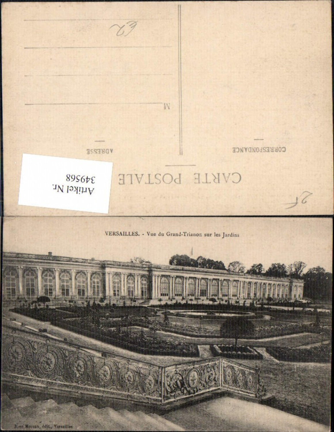 349568,Ile-de-France Yvelines Versailles Palais Schloss Vue du Grand Trianon sur les Jardins