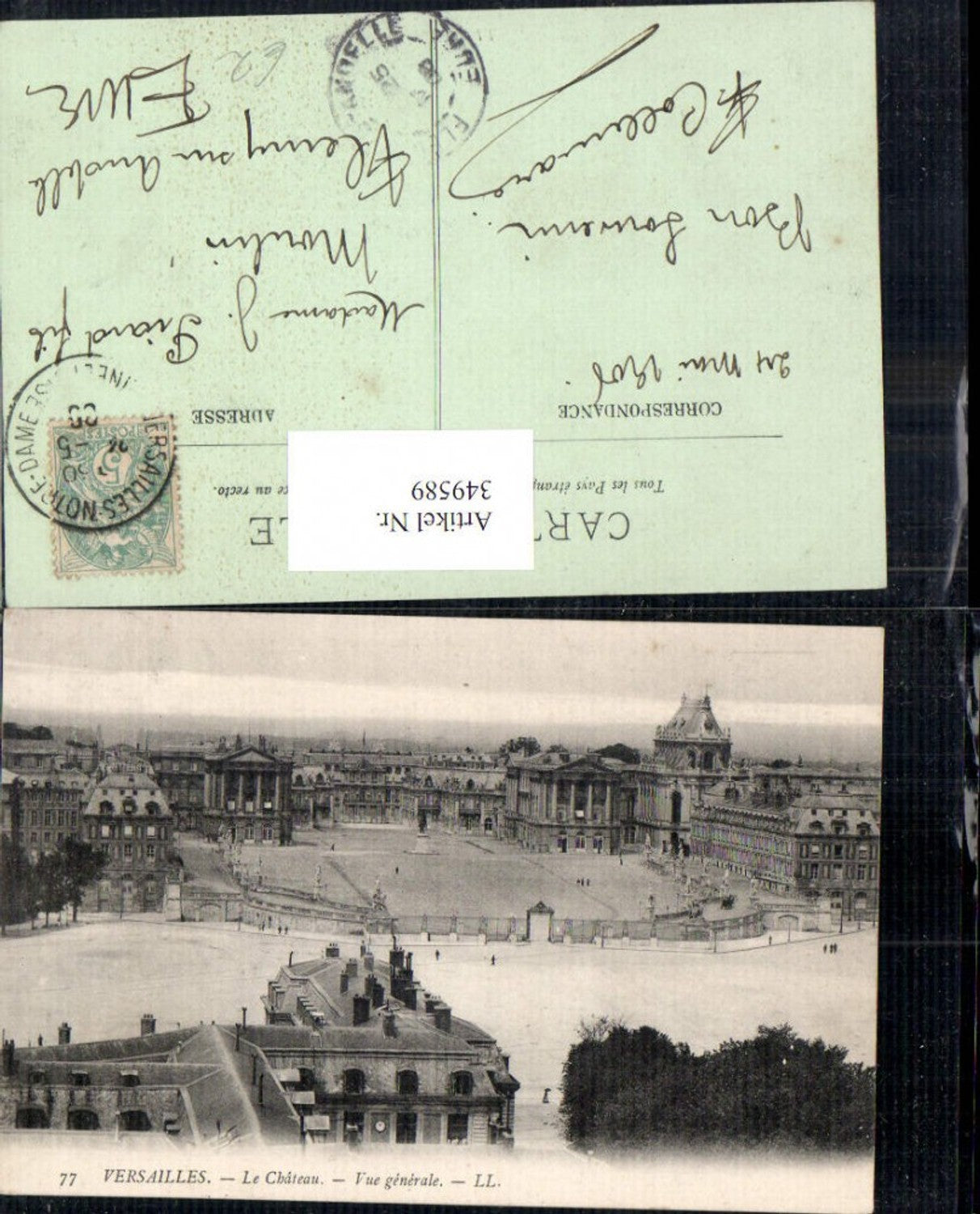 349589,Ile-de-France Yvelines Versailles Le Chateau Vue generale Schloss