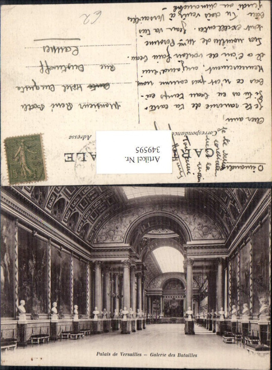 349595,Ile-de-France Yvelines Versailles Palais Galerie des Batailles Schloss