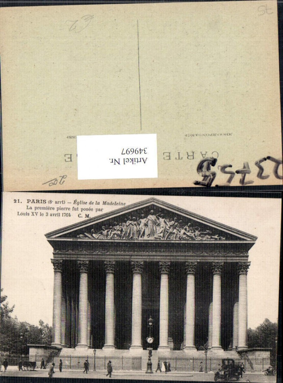349697,Ile-de-France Paris Eglise de la Madeleine Kirche