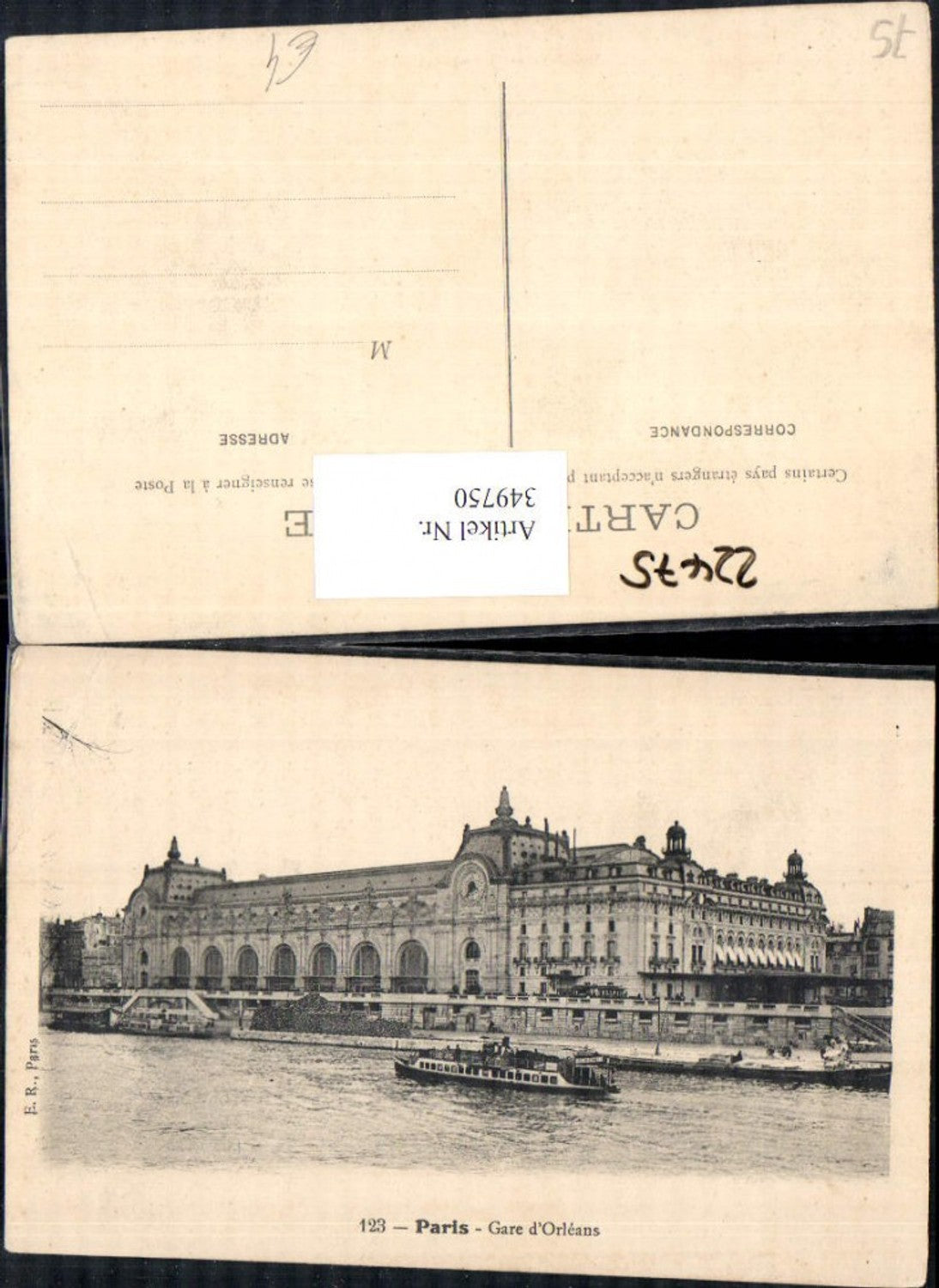 349750,Ile-de-France Paris Gare d Orleans Schiff Bahnhof