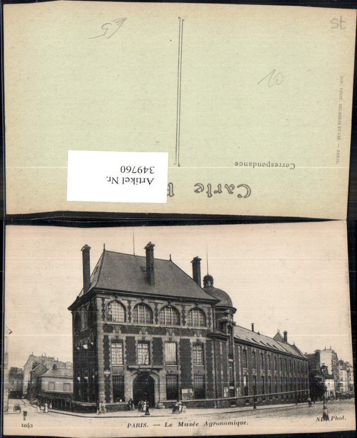 349760,Ile-de-France Paris Le Musee Agronomique Gebäude