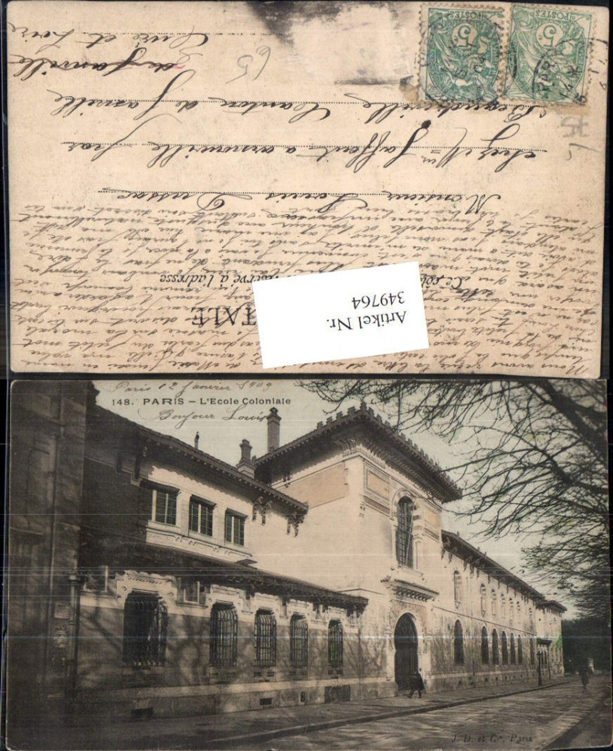 349764,Ile-de-France Paris L Ecole Coloniale Gebäude