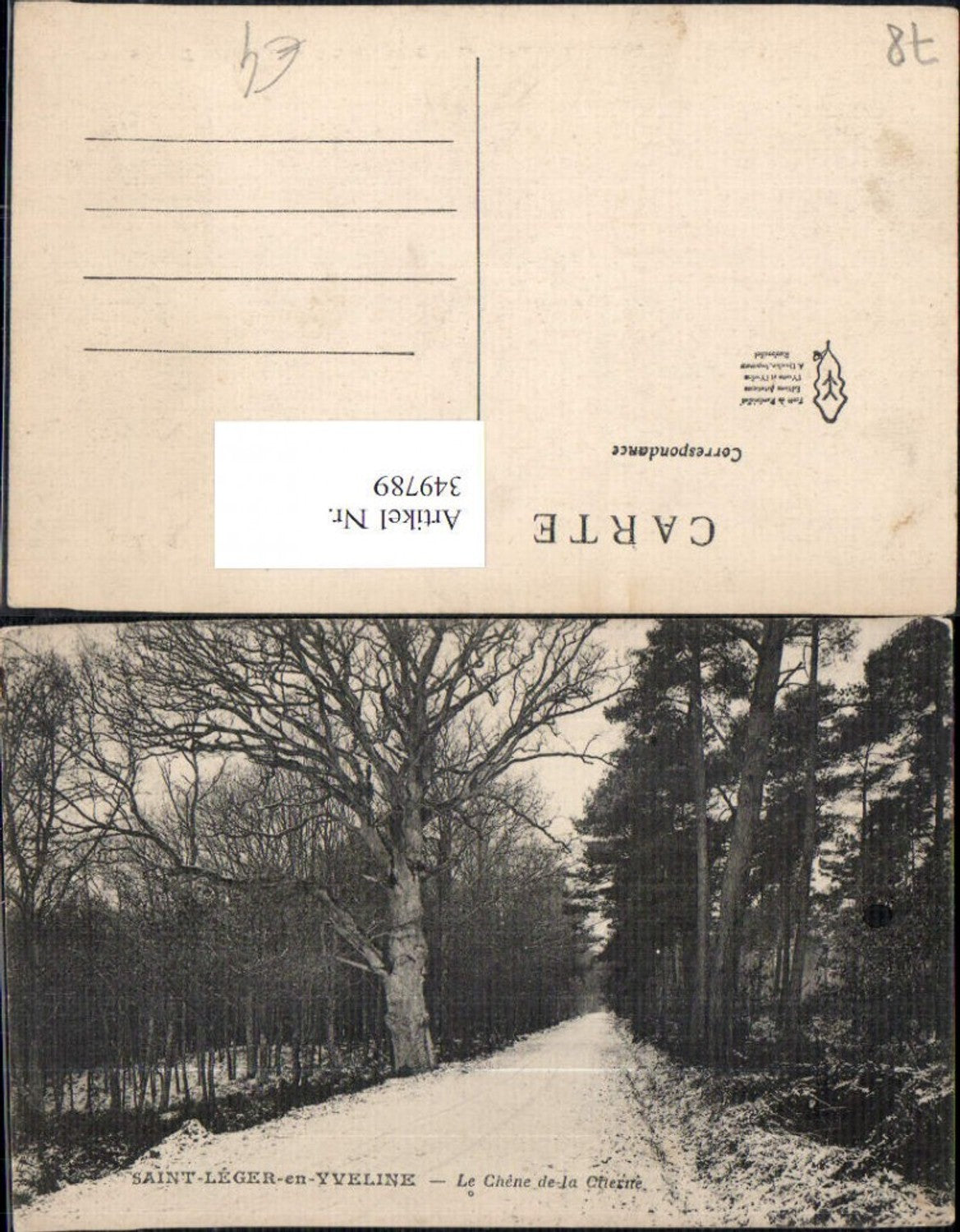 349789,Ile-de-Franche Yvelines Saint-Leger-en-Yveline Le Chene de la Citerne Allee Winter