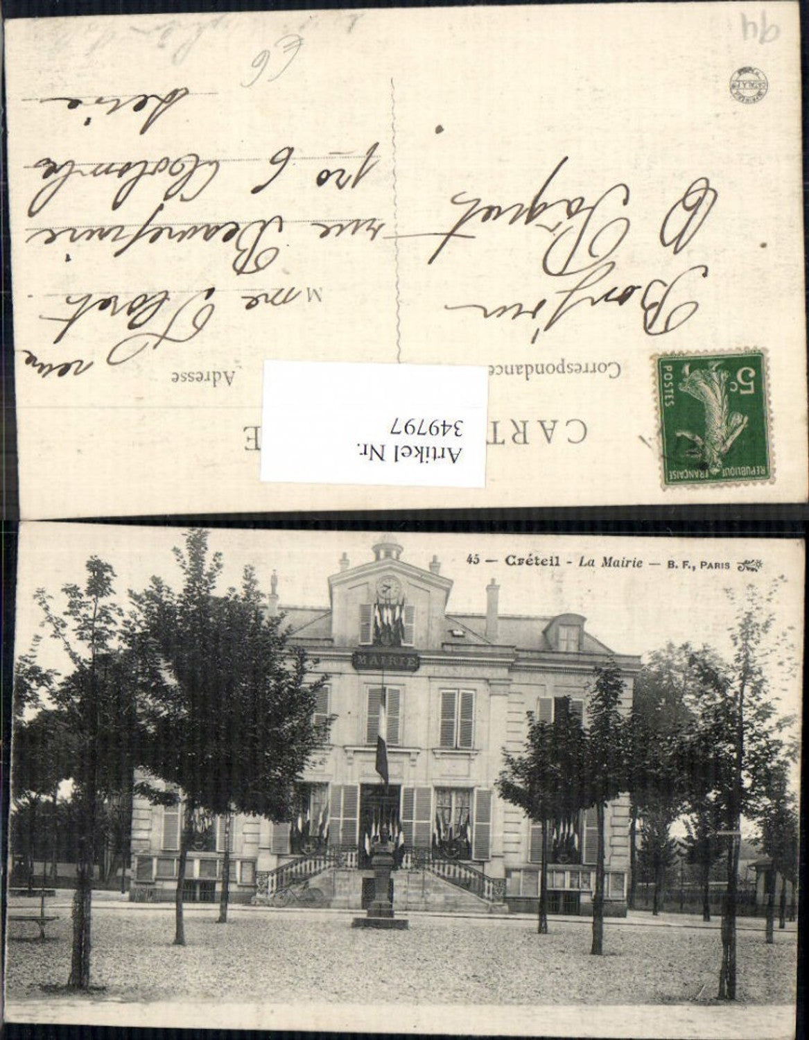 349797,Ile-de-Franche Val-de-Marne Creteil La Mairie Rathaus