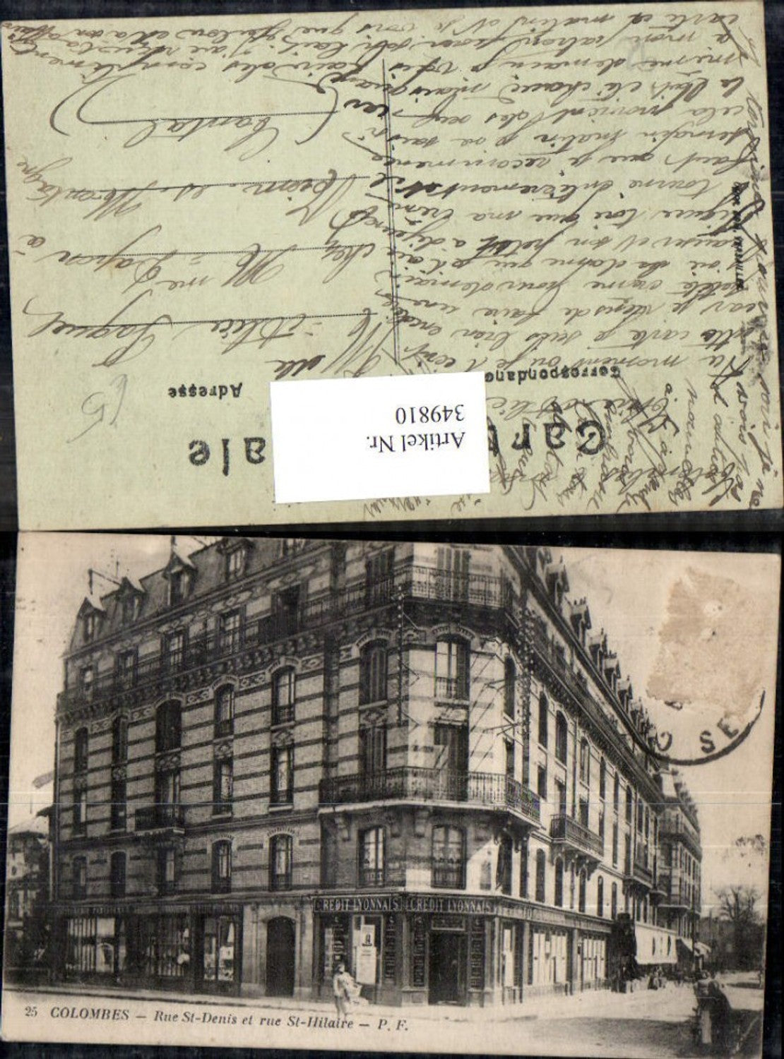 349810,Ile-de-Franche Hauts-de-Seine Colombes Rue St Denis et rue St Hilaire Gebäude