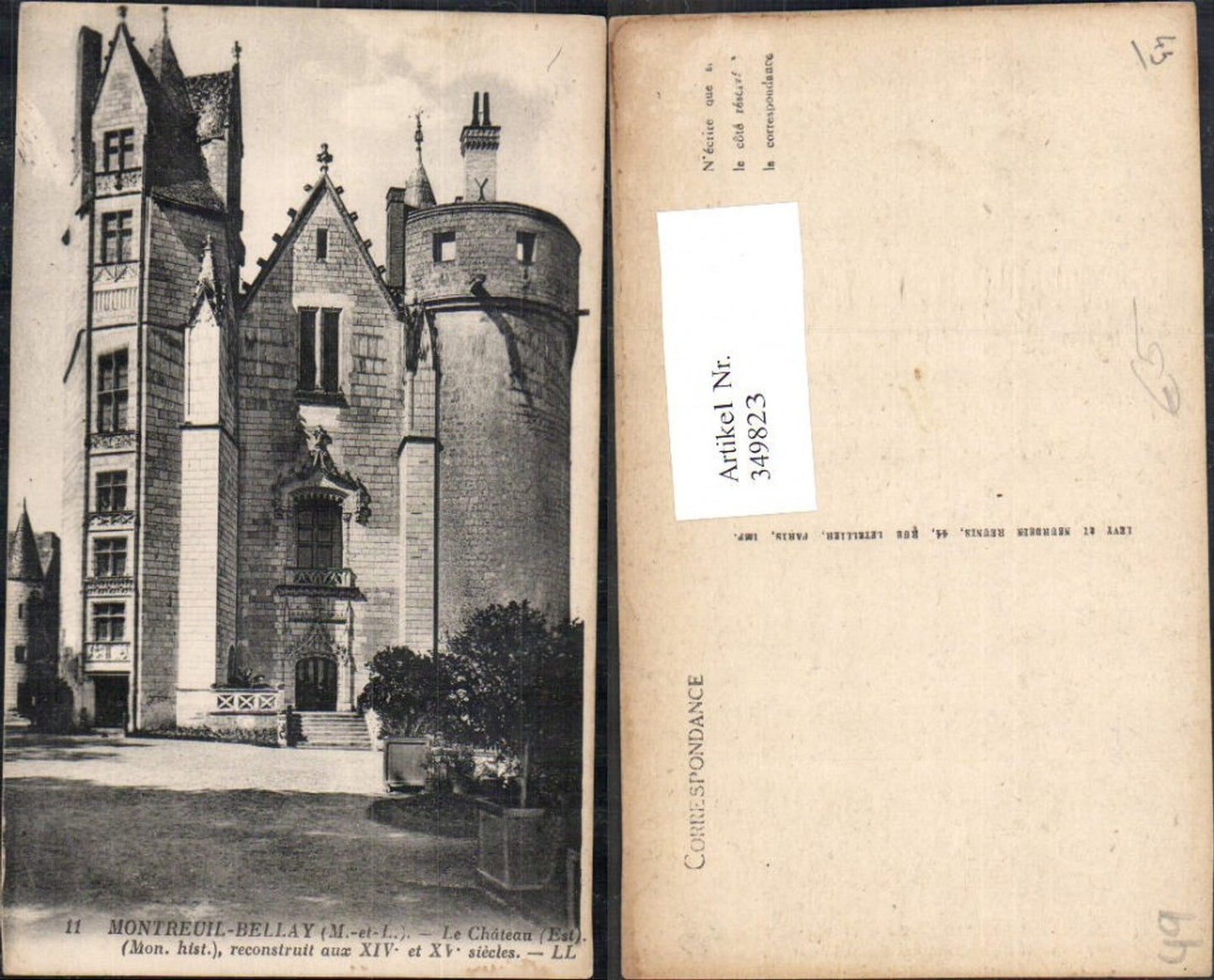 349823,Pays de la Loire Maine-et-Loire Montreuil-Bellay Le Chateau Schloss
