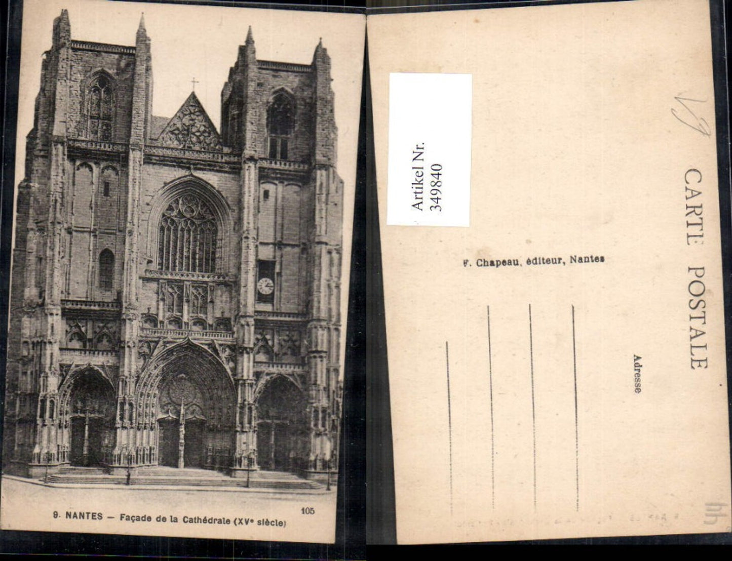 349840,Pays de la Loire Loire-Atlantique Nantes Facade de la Cathedrale Kirche Kathedrale