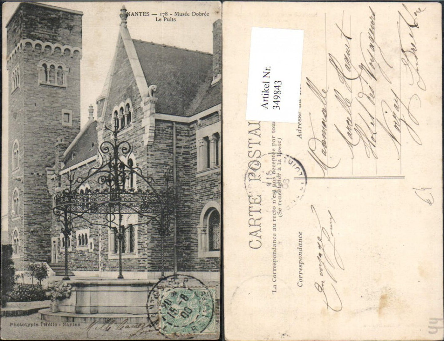 349843,Pays de la Loire Loire-Atlantique Nantes Musee Dobree Le Puits Brunnen