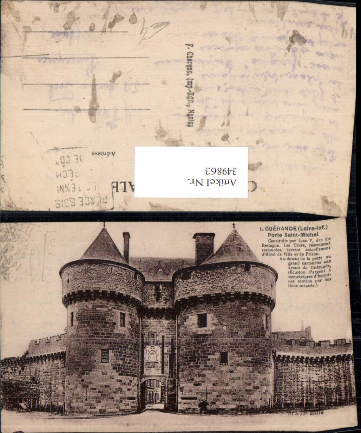 349863,Pays de la Loire Loire-Atlantique Guerande Porte Saint-Michel