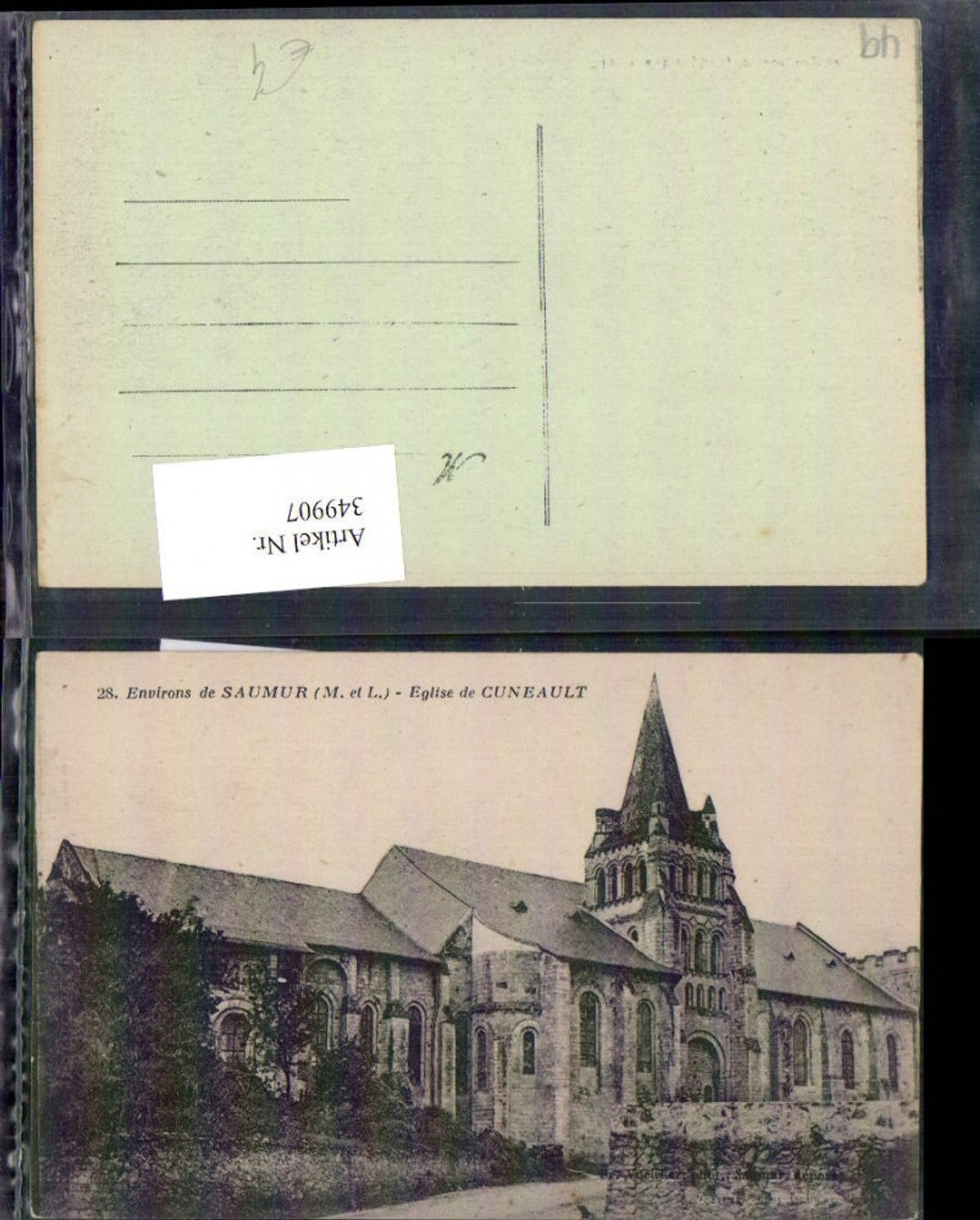 349907,Pays de la Loire Maine-et-Loire Environs de Saumur Eglise de Cuneault Kirche
