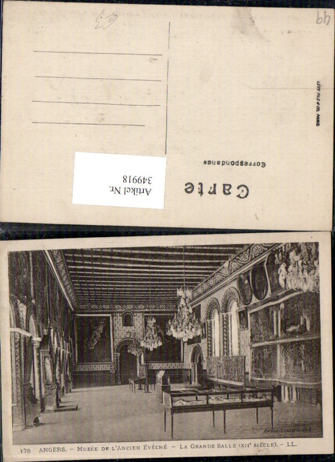 349918,Pays de la Loire Maine-et-Loire Angers Musee de l Ancien Eveche La Grande Salle