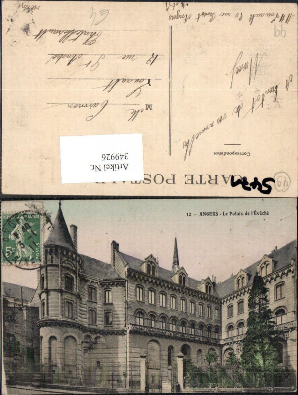 349926,Pays de la Loire Maine-et-Loire Angers Le Palais de l Eveche Gebäude