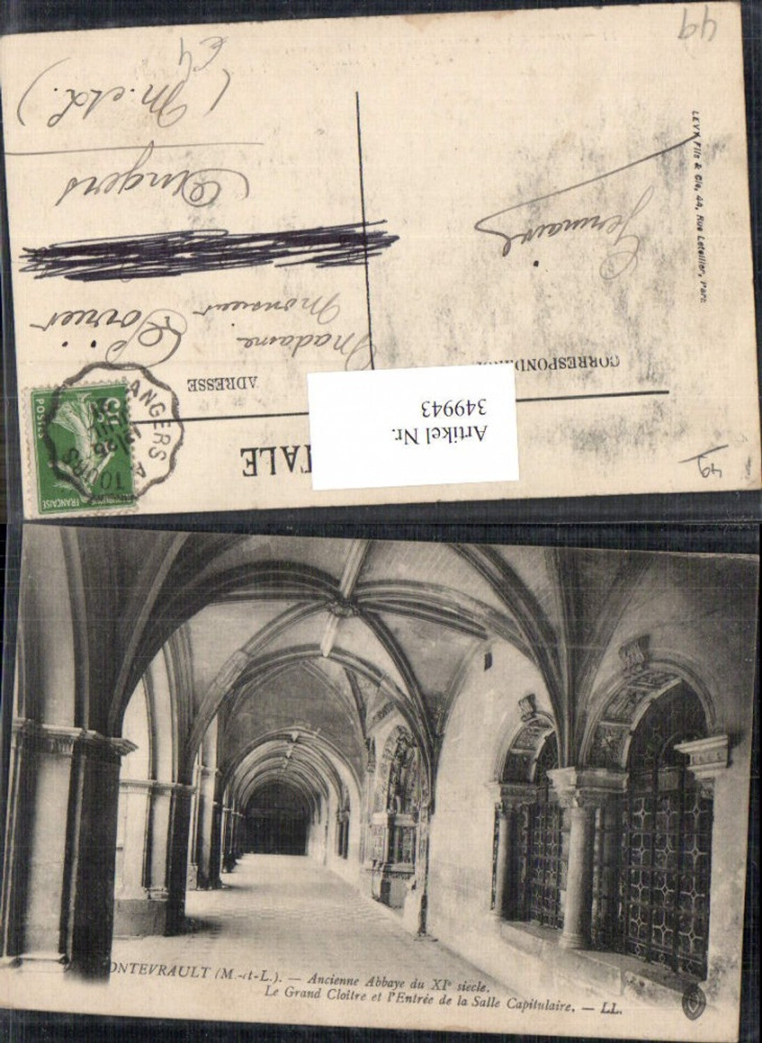 349943,Pays de la Loire Maine-et-Loire Fontevrault Ancienne Abbaye Le Grand Cloitre Abtei