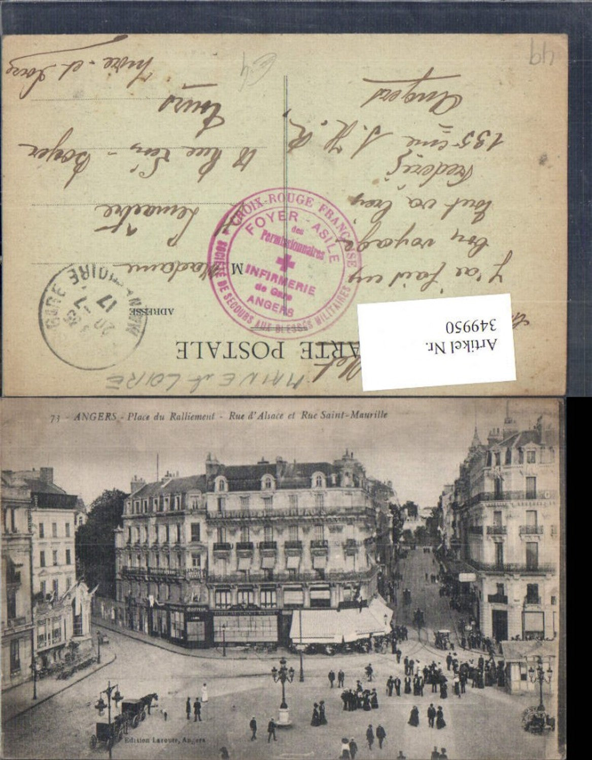 349950,Pays de la Loire Maine-et-Loire Angers Place du Ralliement Rue d Alsace and Rue Saint-Maurille