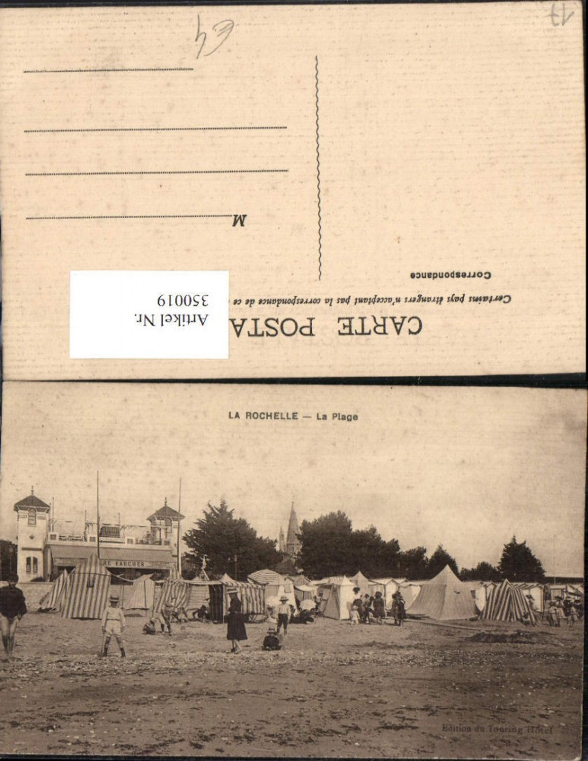 350019,Poitou-Charentes Charente-Maritime La Rochelle La Plage Strand Strandleben