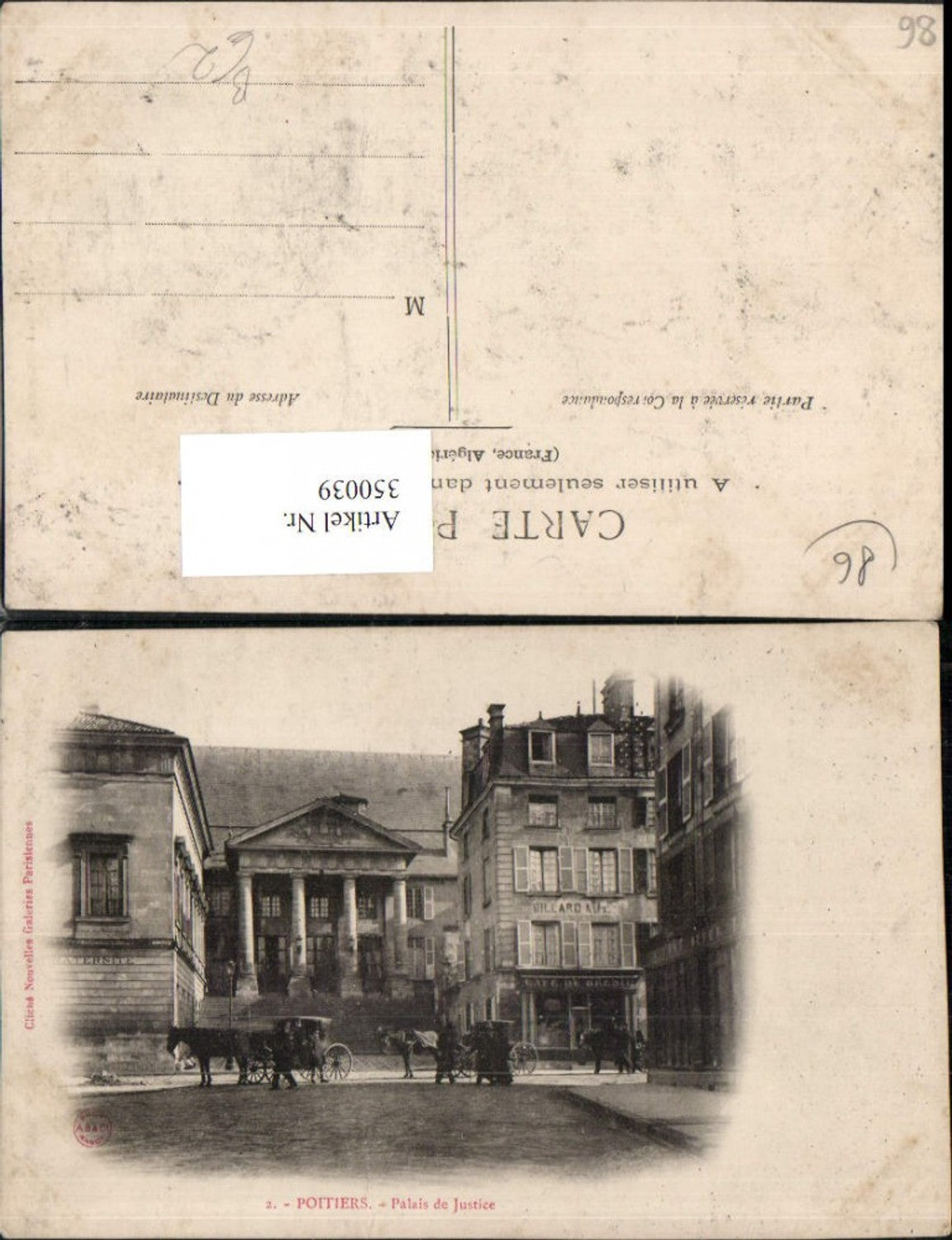 350039,Poitou-Charentes Vienne Poitiers Palais de Justice Justizpalast