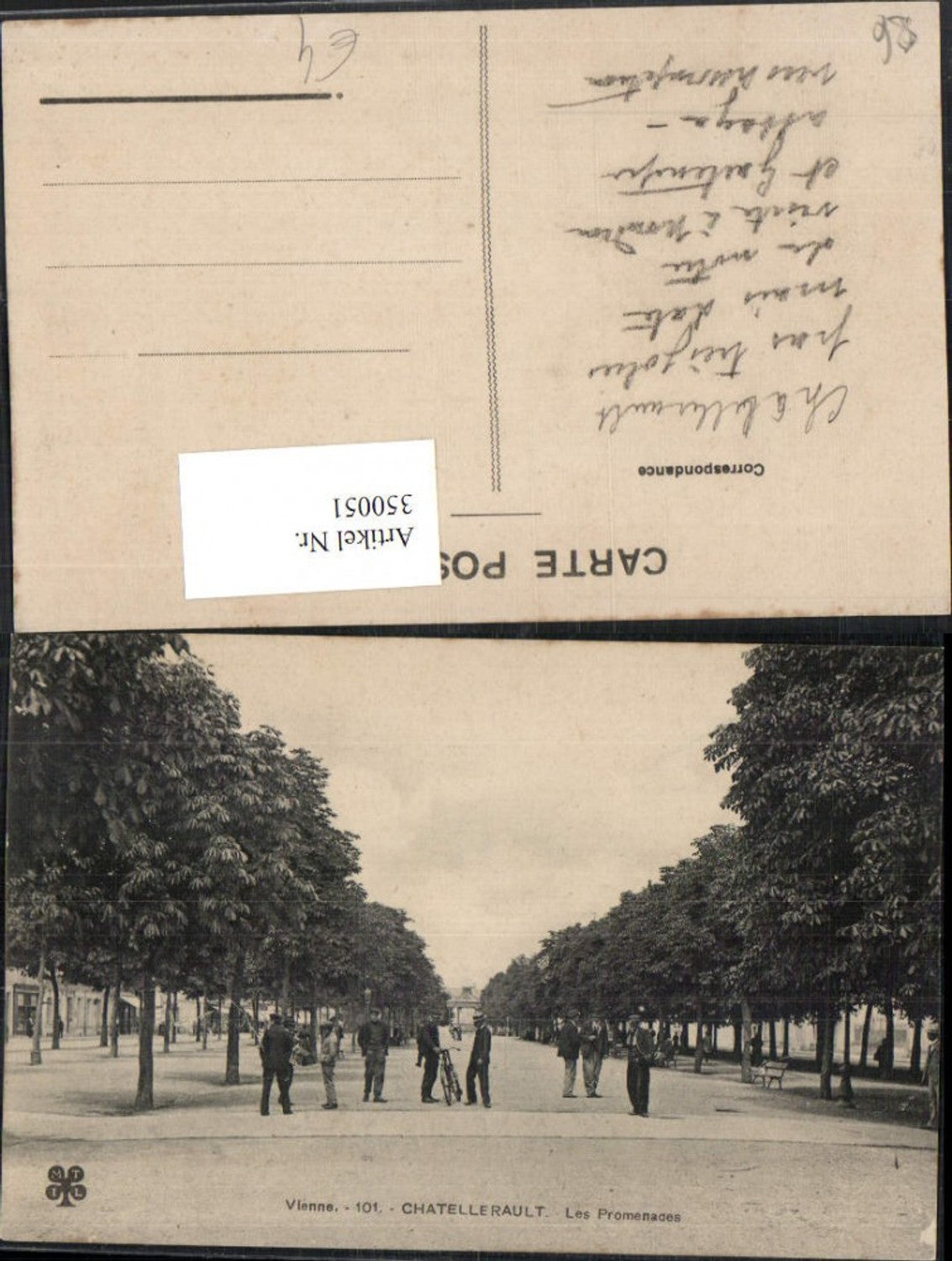 350051,Poitou-Charentes Vienne Chatellerault Les Promenades Allee