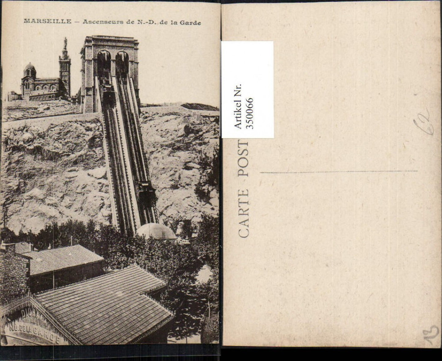 350066,Provence-Alpes-Cote-Azur Bouches-de-Rhone Marseille Ascenseurs de Notre-Dame Aufzug