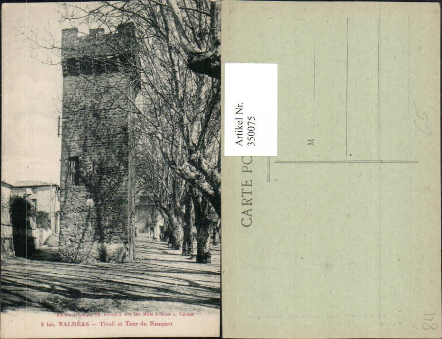 350075,Provence-Alpes-Cote-Azur Vaucluse Valreas Tivoli et Tour du Rempart Turm