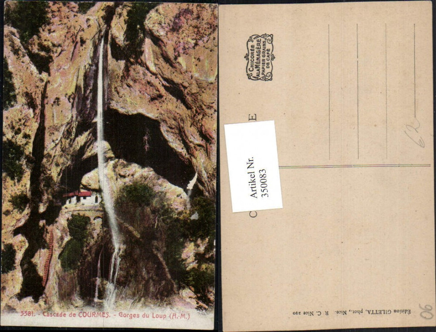 350083,Provence-Alpes-Cote-Azur Alpes-Maritimes Gorges du Loup Courmes Cascade Wasserfall