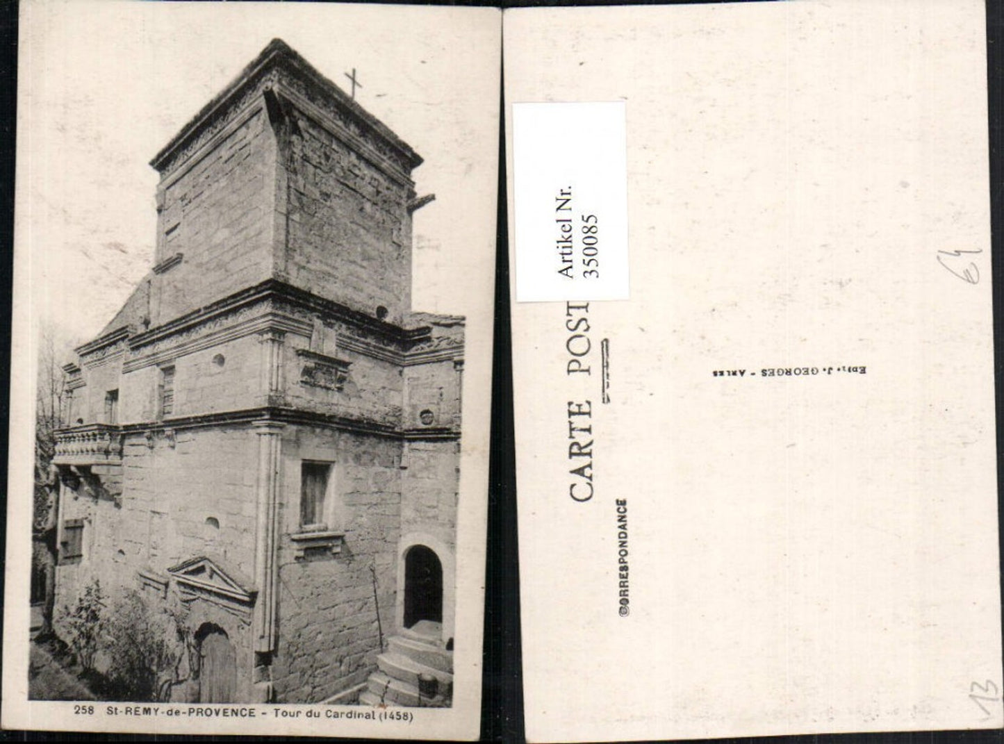 350085,Provence-Alpes-Cote-Azur Bouches-de-Rhone St-Remy-de-Provence Tour du Cardinal Turm
