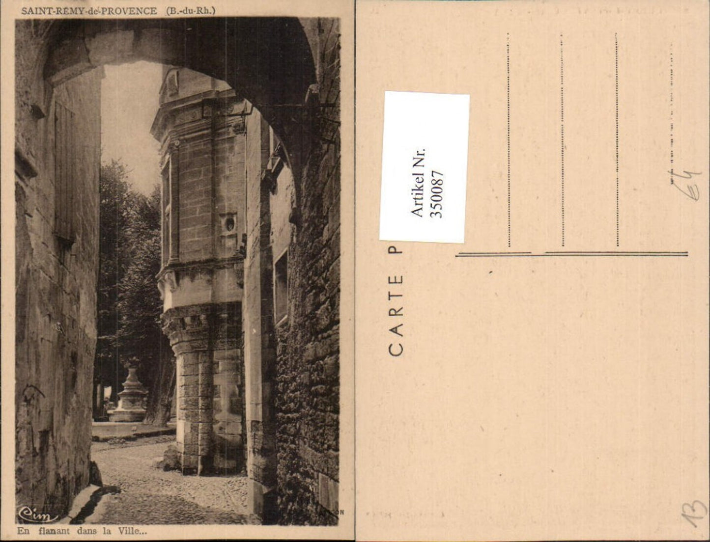 350087,Provence-Alpes-Cote-Azur Bouches-de-Rhone Saint-Remy-de-Provence In flanant dans la Ville