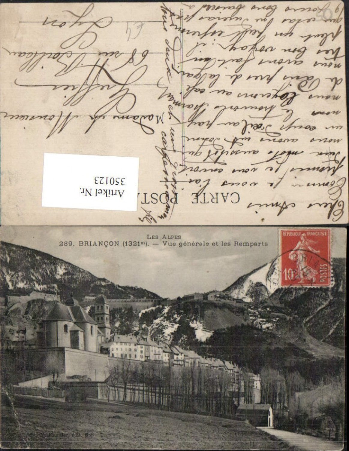 350123,Provence-Alpes-Cote-Azur Hautes-Alpes Braincon Vue generale et les Rempats Stadtmauer