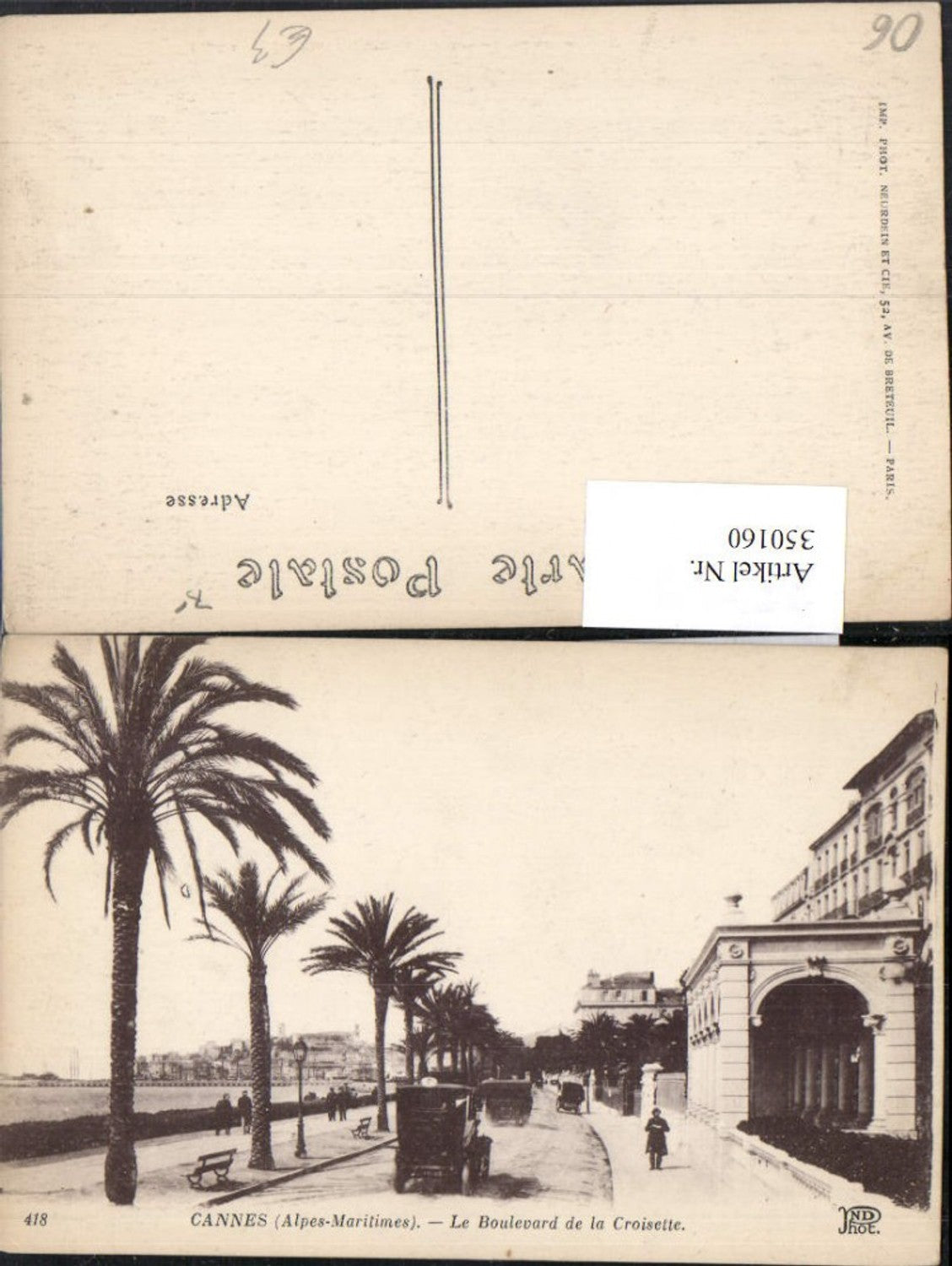 350160,Provence-Alpes-Cote-Azur Alpes-Maritimes Cannes Le Boulevard de la Croisette