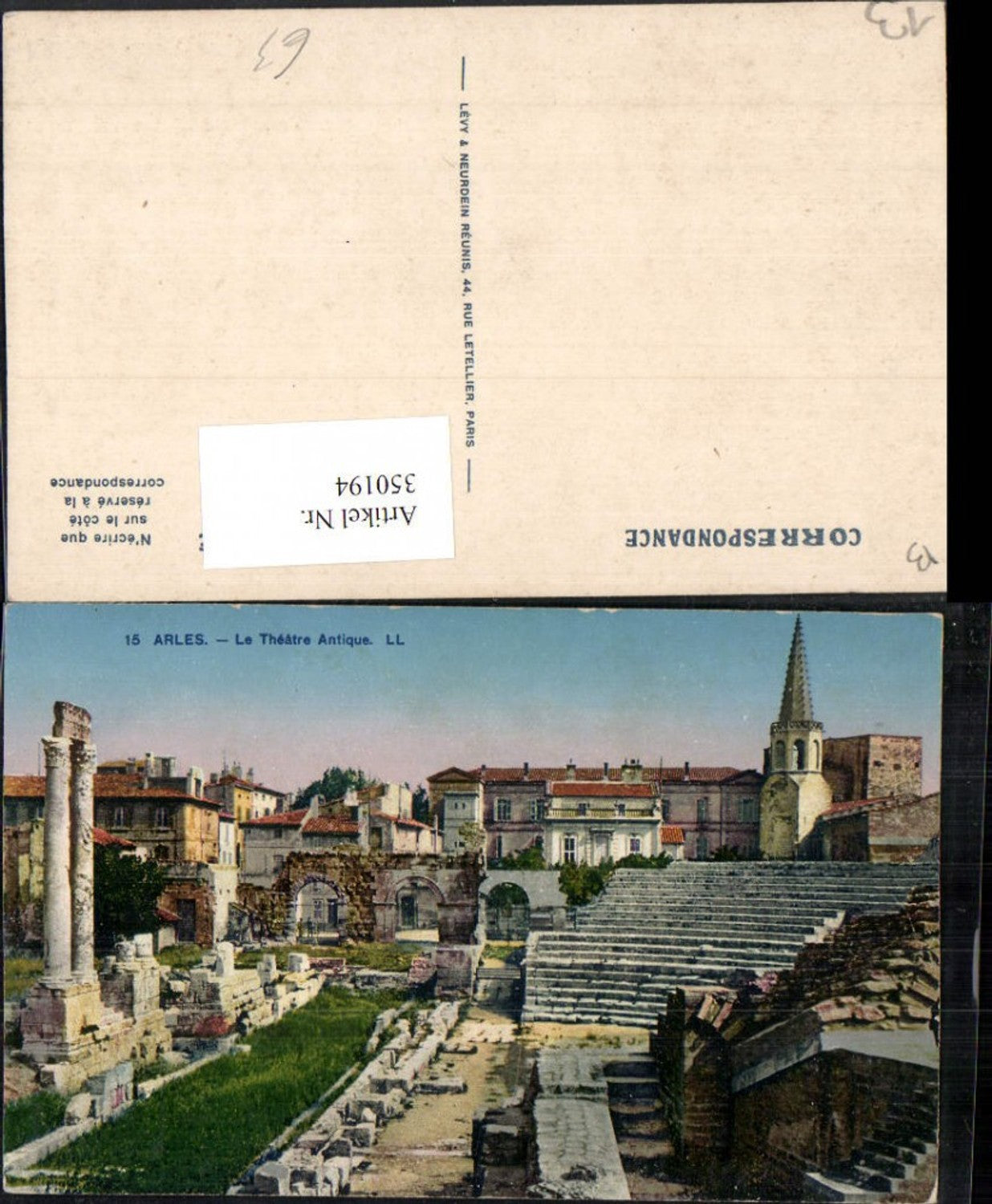 350194,Provence-Alpes-Cote-Azur Bouches-de-Rhone Arles Le Theatre Antique