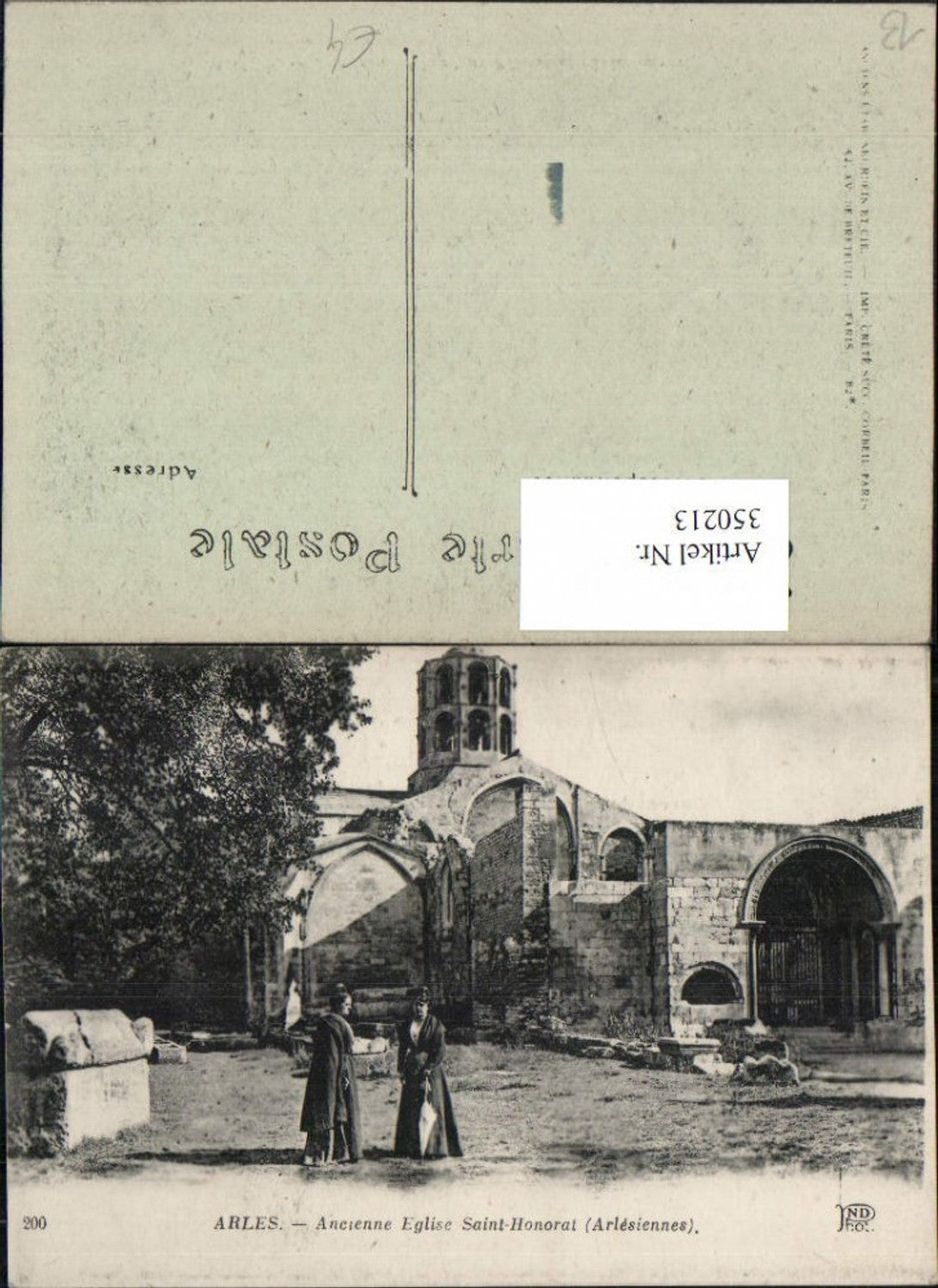 350213,Provence-Alpes-Cote-Azur Bouches-de-Rhone Arles Ancienne Eglise Saint-Honorat Kirche