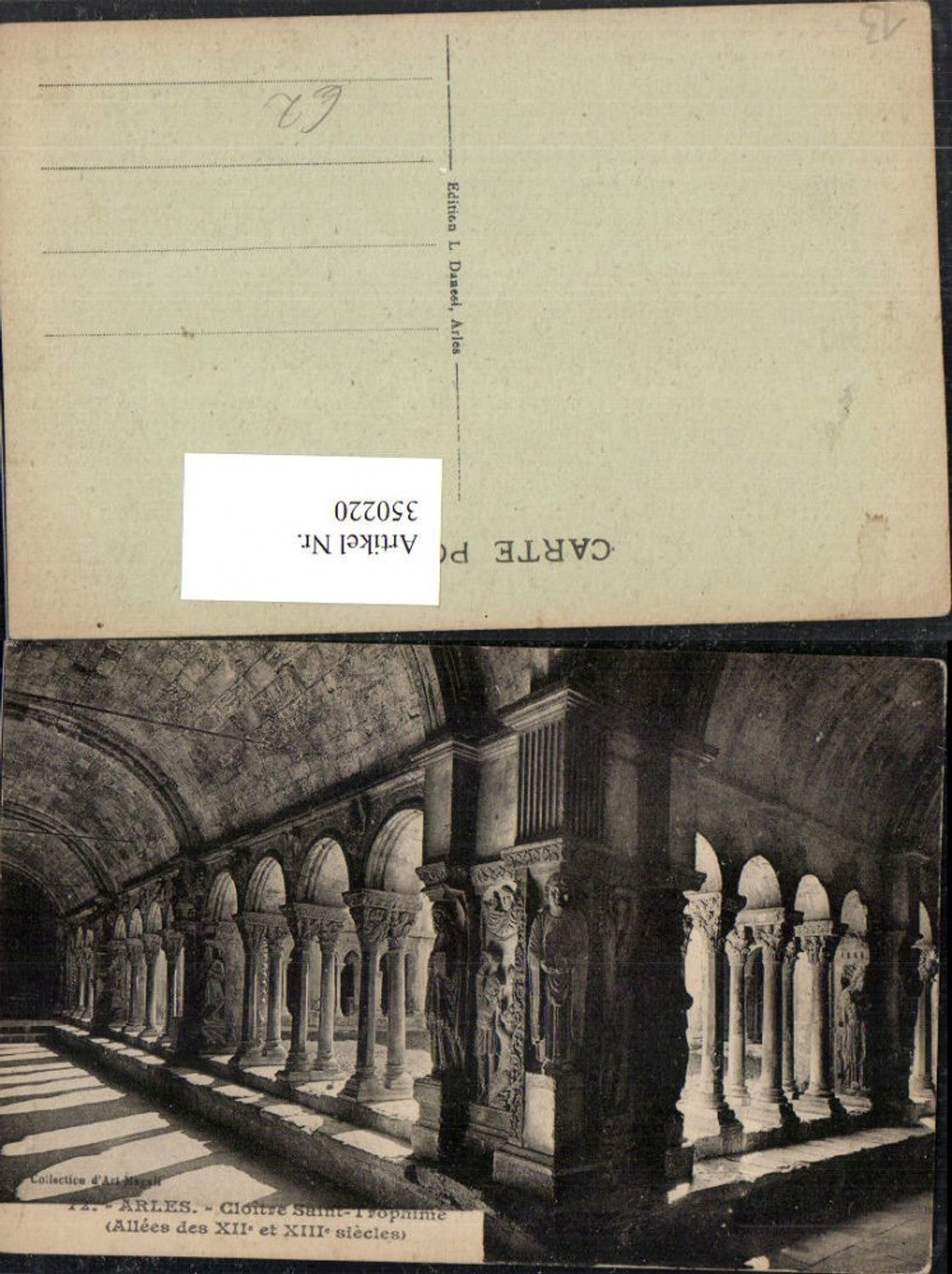 350220,Provence-Alpes-Cote-Azur Bouches-de-Rhone Arles Cloitre Saint-Trophime Kloster Arkaden