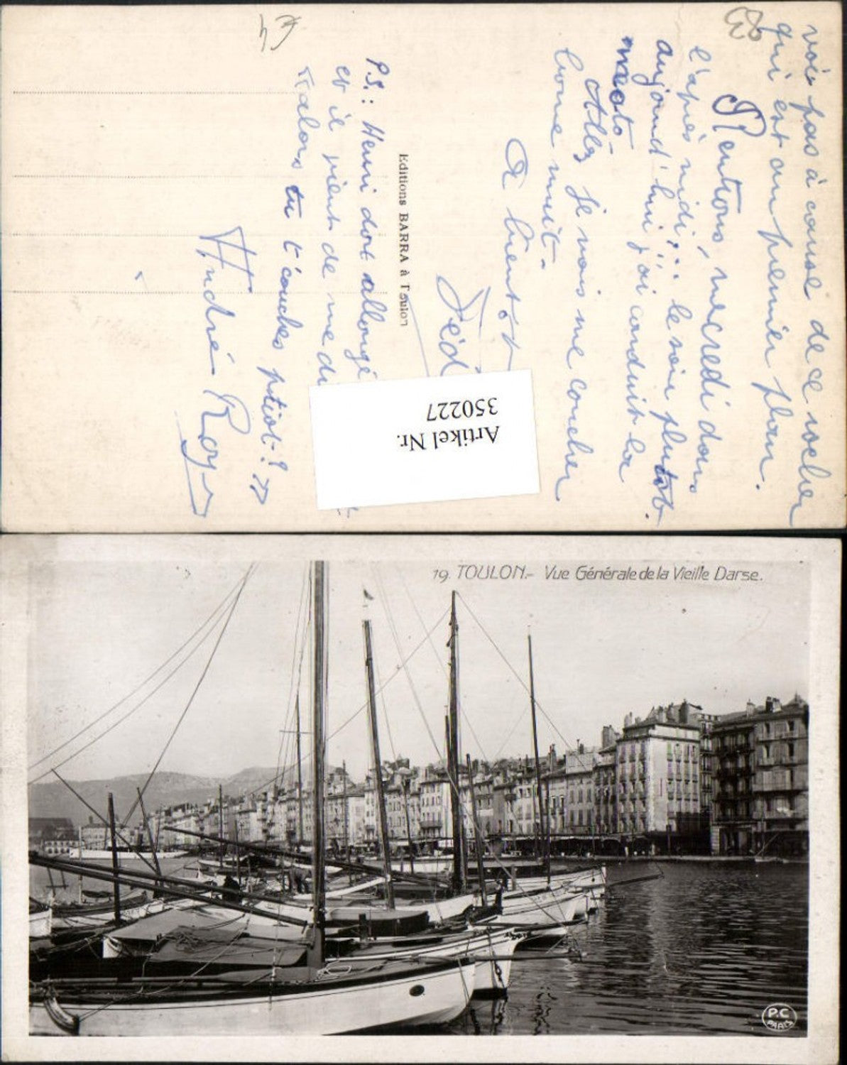 350227,Provence-Alpes-Cote-Azur Var Toulon Vue Generale de la vieille Darse Segelboote
