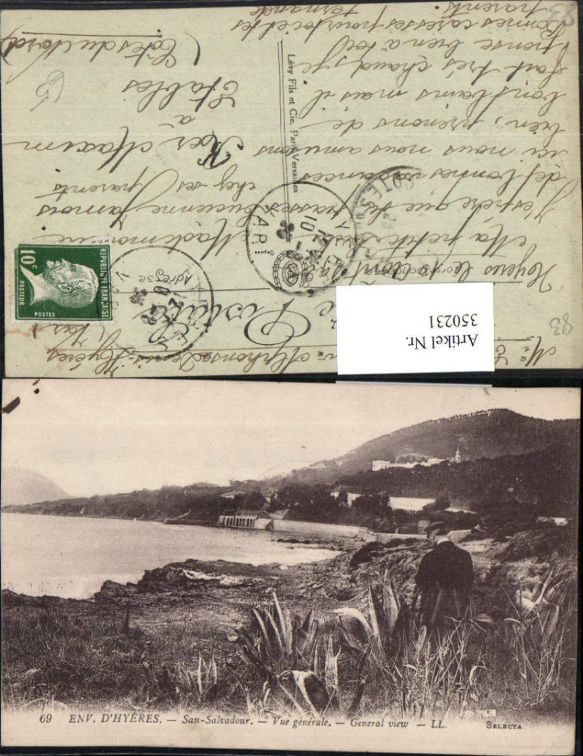 350231,Provence-Alpes-Cote-Azur Var Hyeres San-Salvador Vue generale Küste