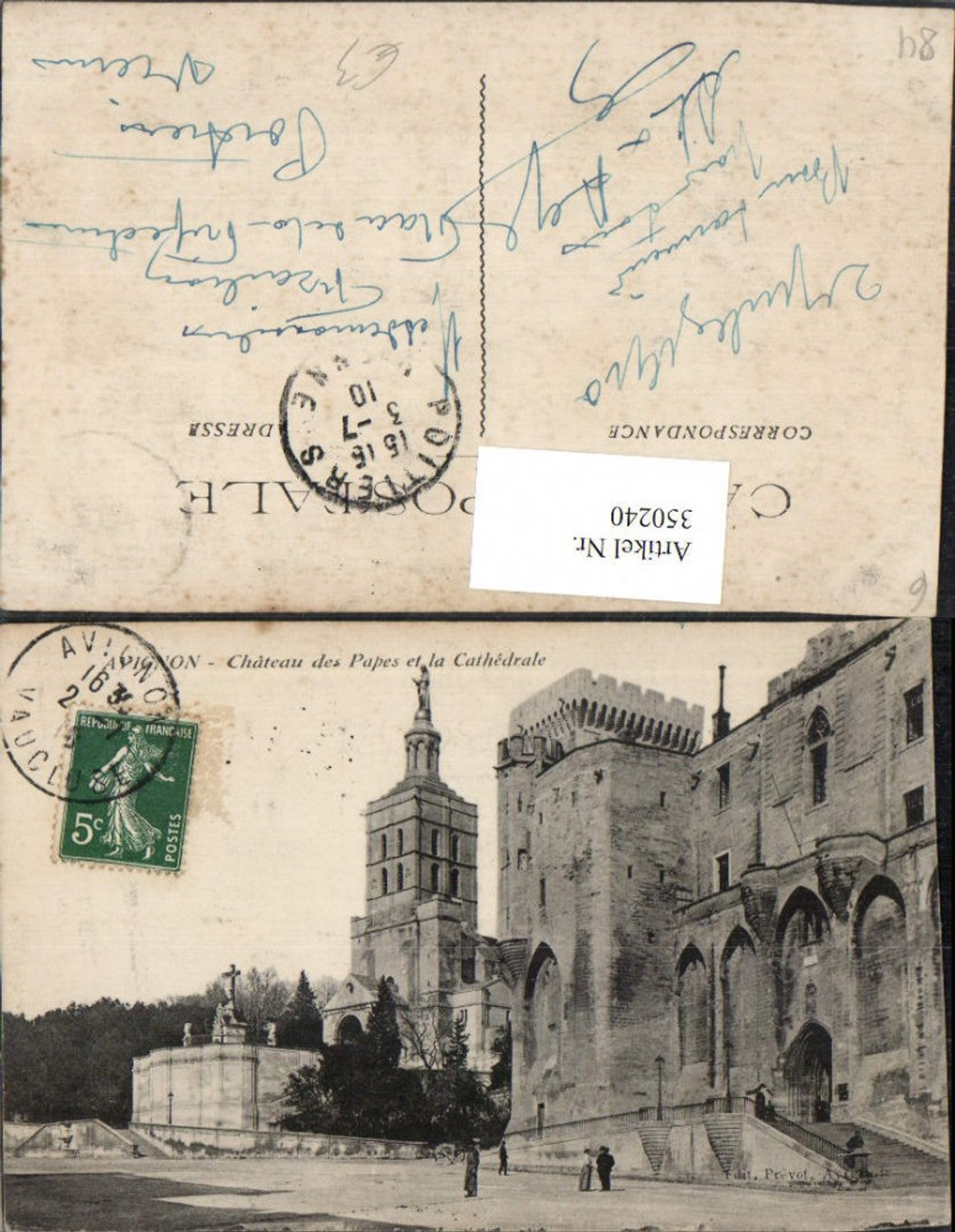 350240,Provence-Alpes-Cote-Azur Vaucluse Avignon Chateau des Papes et la Cathedrale