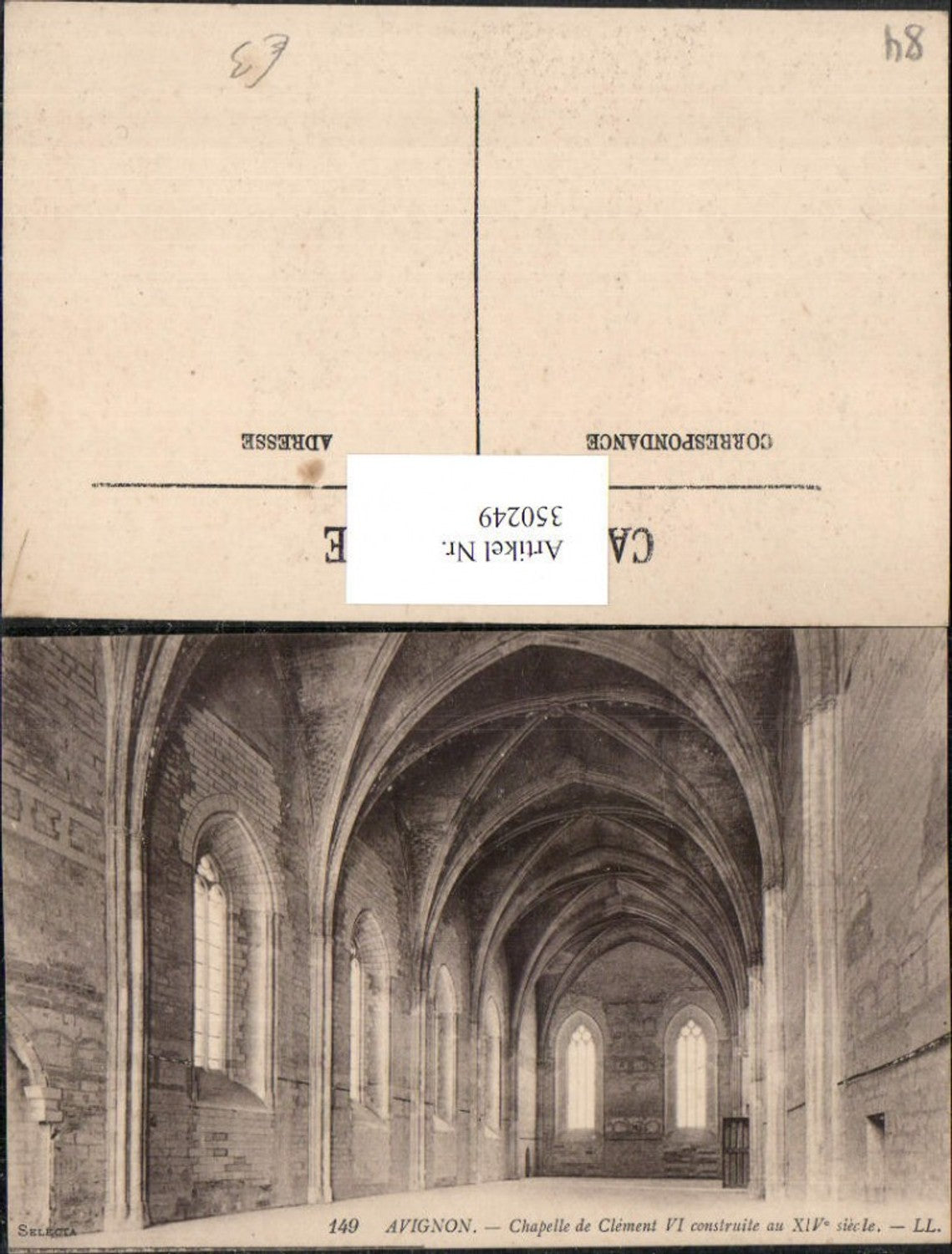 350249,Provence-Alpes-Cote-Azur Vaucluse Avignon Chapelle Clement VI Kapelle Innenansicht