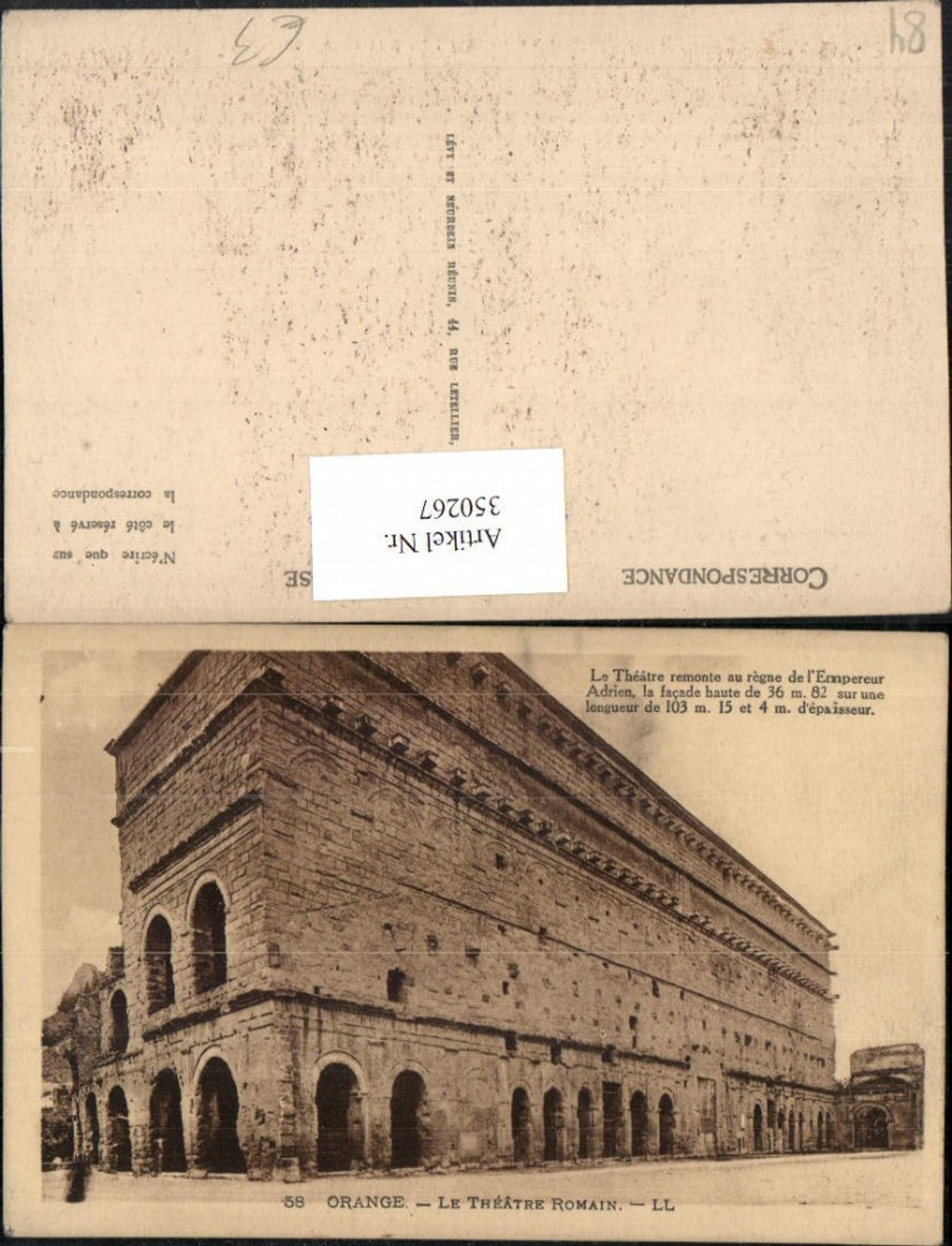 350267,Provence-Alpes-Cote-Azur Vaucluse Orange Le Theatre Romain Römisches Theater