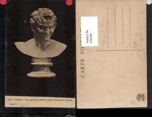 350300,Rhone-Alpes Isere Vienne Tete de Faune Büste