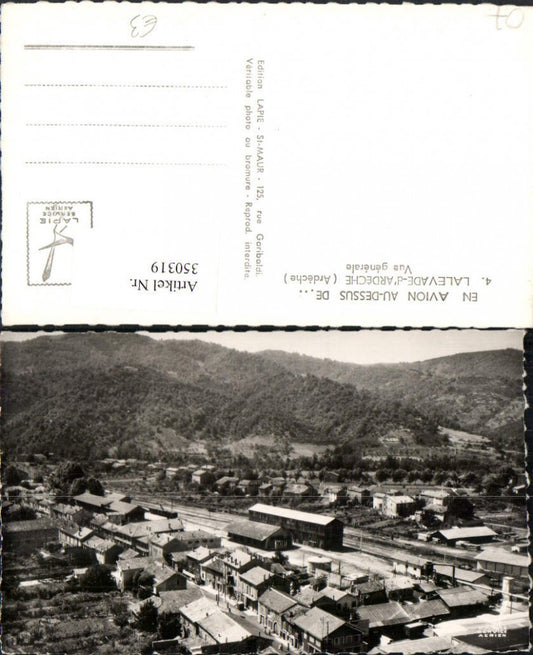 350319,Rhone-Alpes Ardeche Lalevade-d''Ardeche Vue generale Totale Bahnhof