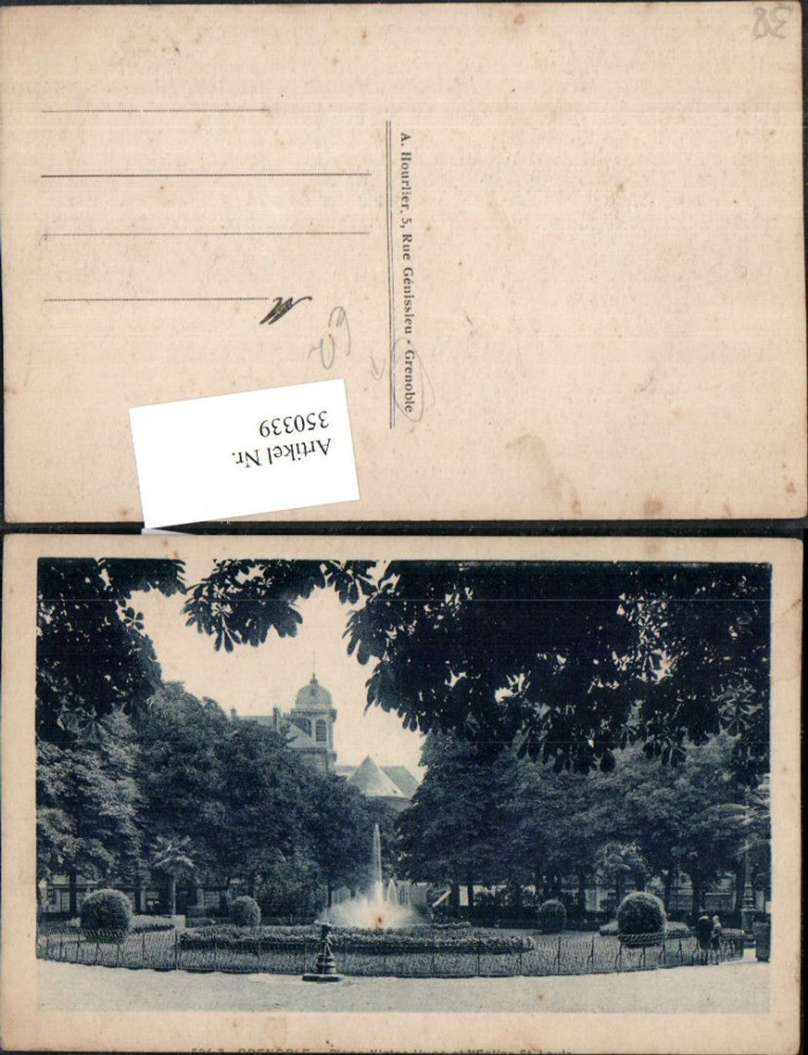 350339,Rhone-Alpes Isere Grenoble Springbrunnen