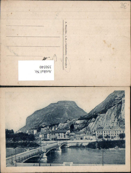 350340,Rhone-Alpes Isere Grenoble Teilansicht Brücke