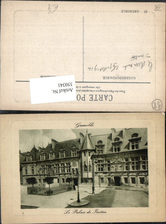 350341,Rhone-Alpes Isere Grenoble Le Palais de Justice Justizpalast
