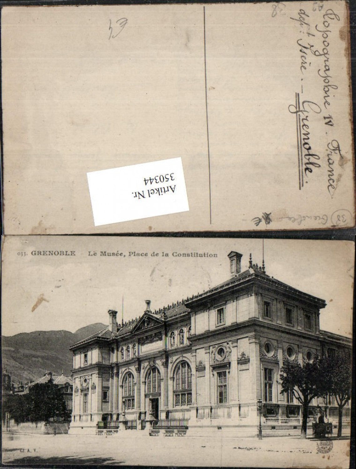 350344,Rhone-Alpes Isere Grenoble Le Musee Place de la Constitution Museum