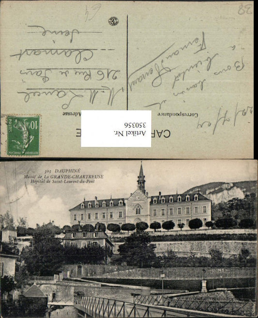 350356,Rhone-Alpes Isere Dauphine Massif de la Grande Chartreuse Hopital Saint-Laurent-du-Pont