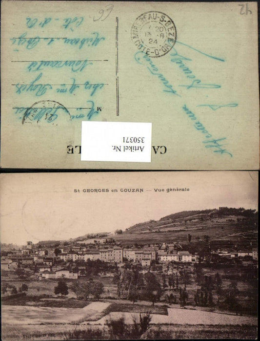 350371,Rhone-Alpes Isere Loire St-Georges-en-Cozan Vue generale Totale