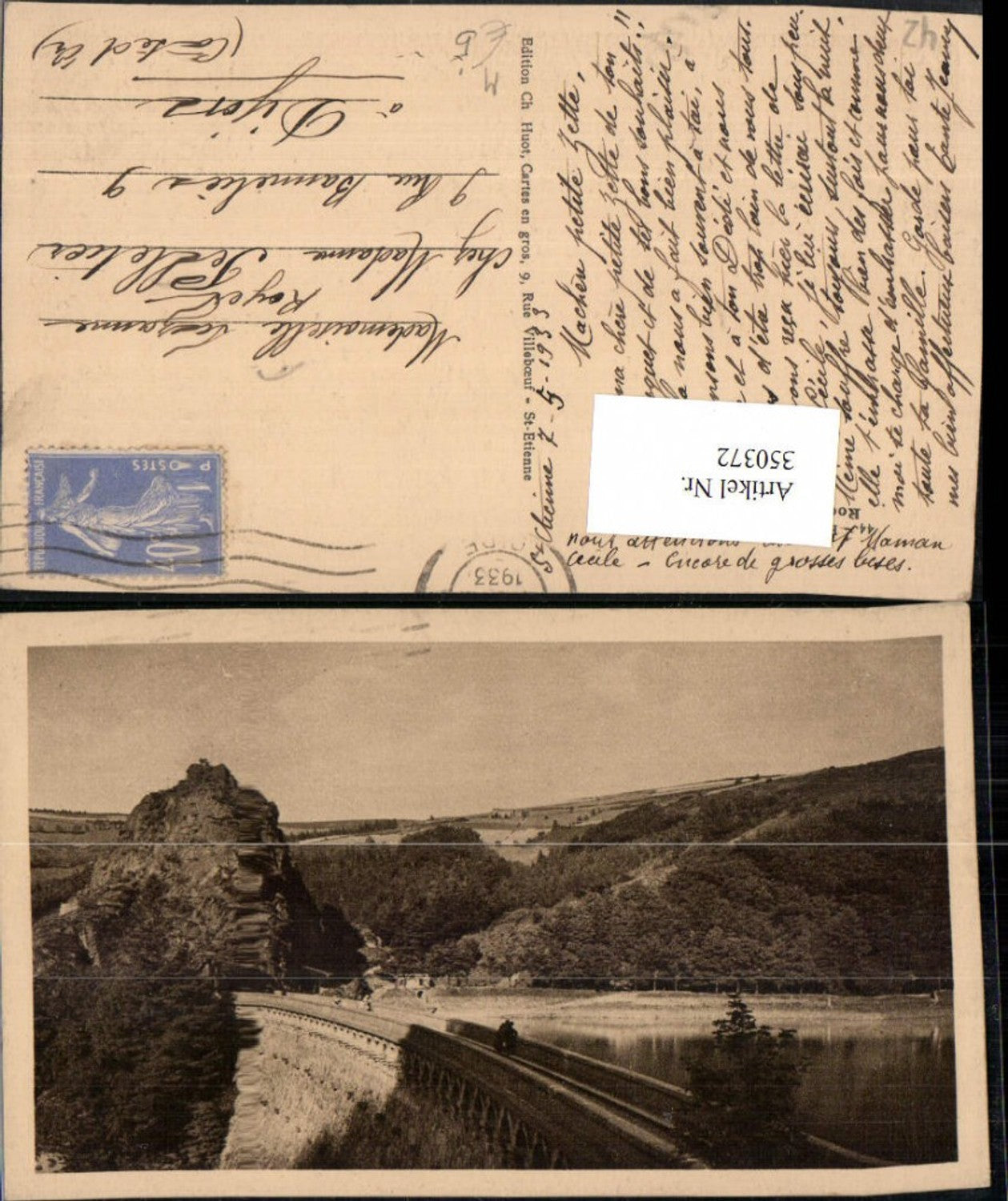 350372,Rhone-Alpes Isere Loire Saint-Etienne Rochetaillee Le Barrage Talsperre