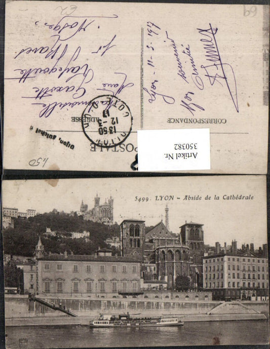 350382,Rhone-Alpes Isere Rhone Lyon Abside de la Cathedrale Kirche