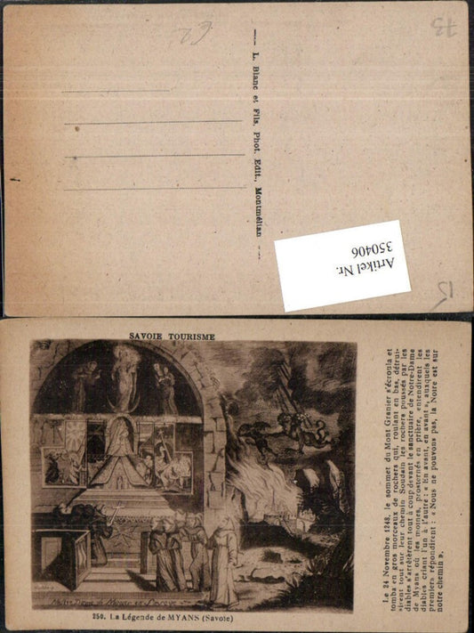 350406,Rhone-Alpes Isere Savoie Myans La Legende Notre-Dame Sage Feuer Text